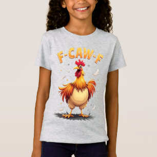 F-CAW-F Rolig Kyckling Tupp Grafisk Design T Shirt