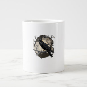 F-Caw-F Rolig Raven Skämt Gotisk Kråka Humor Retro Jumbo Mugg