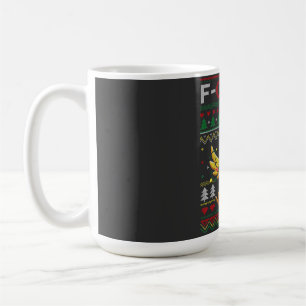 F-CAW-F Rolig Skrikande Kyckling Fult Jul Kaffemugg