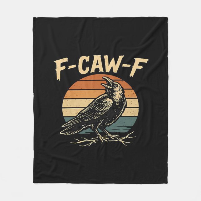 F-Caw-F Rolig Trendig Fleecefilt (Framsidan)