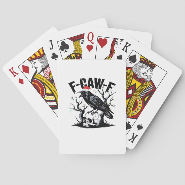 F-Caw-F Roligt Citat Casinokort (Baksidan)