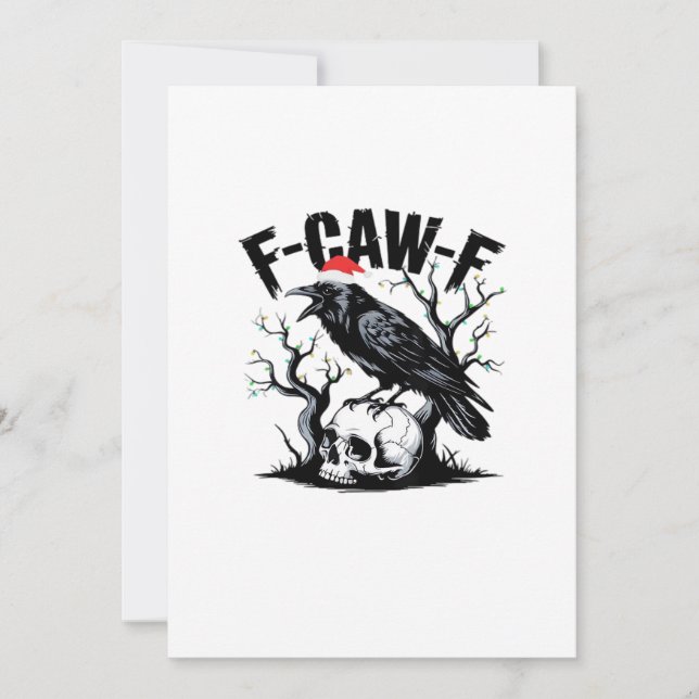 F-Caw-F Roligt Citat Julkort (Framsida)
