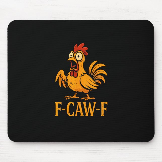 F-Caw-F Roligt Kycklinghumor Kyckling Meme Kycklin Musmatta (Framsidan)