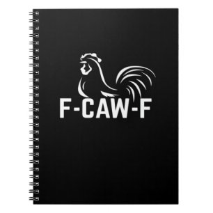F-Caw-F Roligt Ordspel Citat Kreativt Ledigt Anteckningsbok