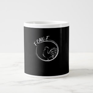 F-Caw-F Roligt Ordspel Citat Retro Stil Jumbo Mugg