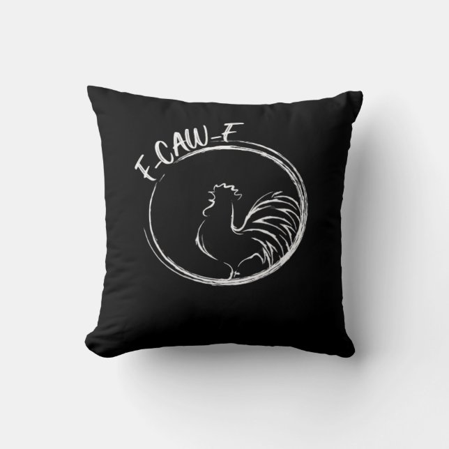F-Caw-F Roligt Ordspel Citat Retro Stil Kudde (Framsida)