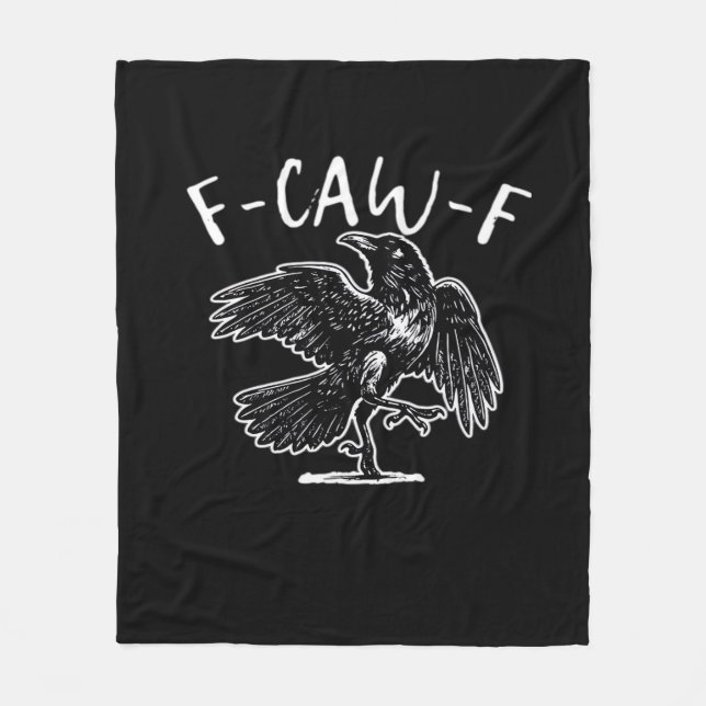 F-Caw-F Roligt Trendigt Fleecefilt (Framsidan)