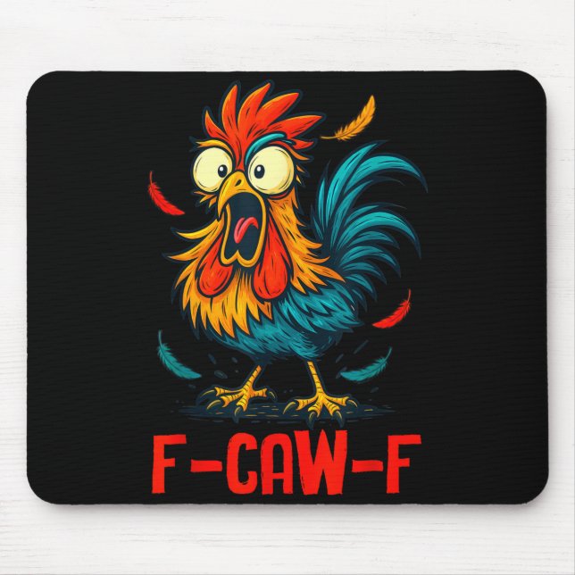F-caw-f Rooster Meme Funny Chicken Humor Joke Fcaw Musmatta (Framsidan)