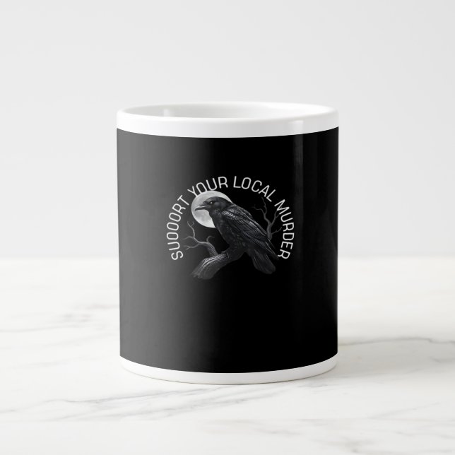 F-Caw-F - Stötta din mördare Classic Jumbo Mugg (Framsidan)