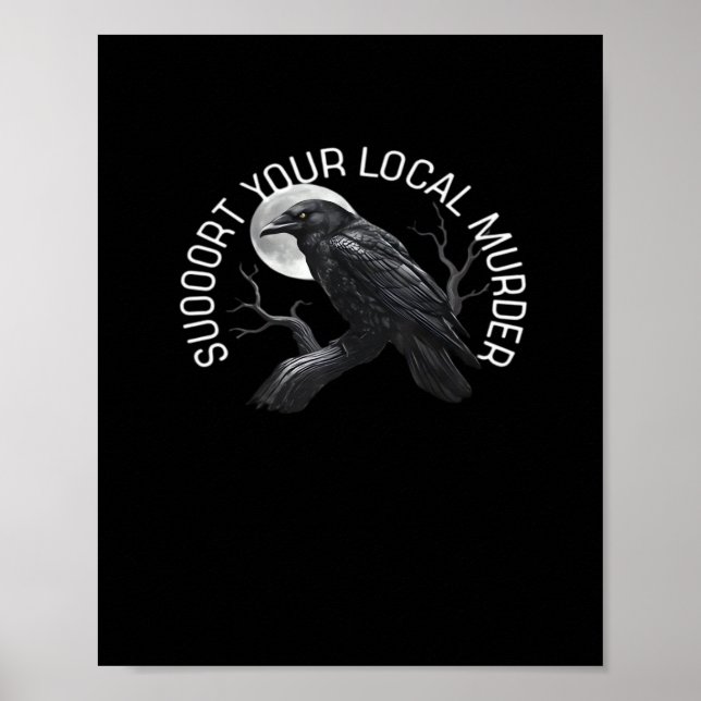 F-Caw-F - Stötta din mördare Classic Poster (Framsidan)