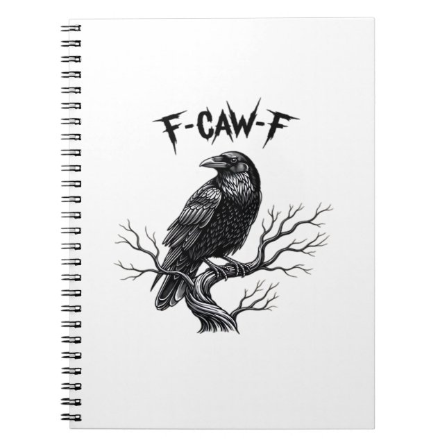 F Caw F Trendig Modern Stil Anteckningsbok (Framsidan)