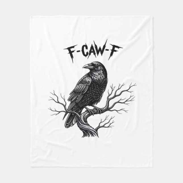 F Caw F Trendig Modern Stil Fleecefilt (Framsidan)