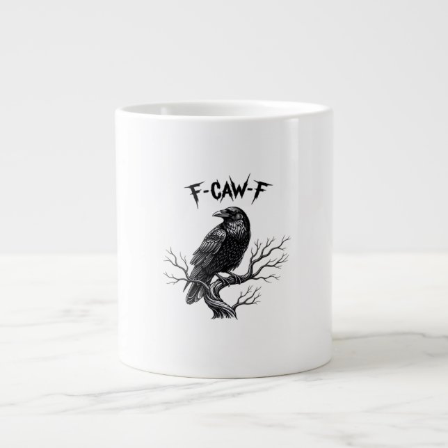 F Caw F Trendig Modern Stil Jumbo Mugg (Framsidan)