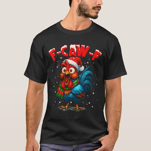 F Caw F Tupp Jul Fcawf Kyckling Tröja Män  (Framsida)