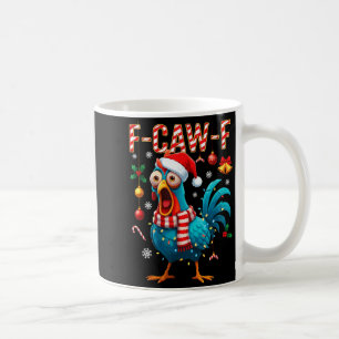 F-caw-f Tupp Meme Rolig Kyckling Fcawk Jul Kaffemugg