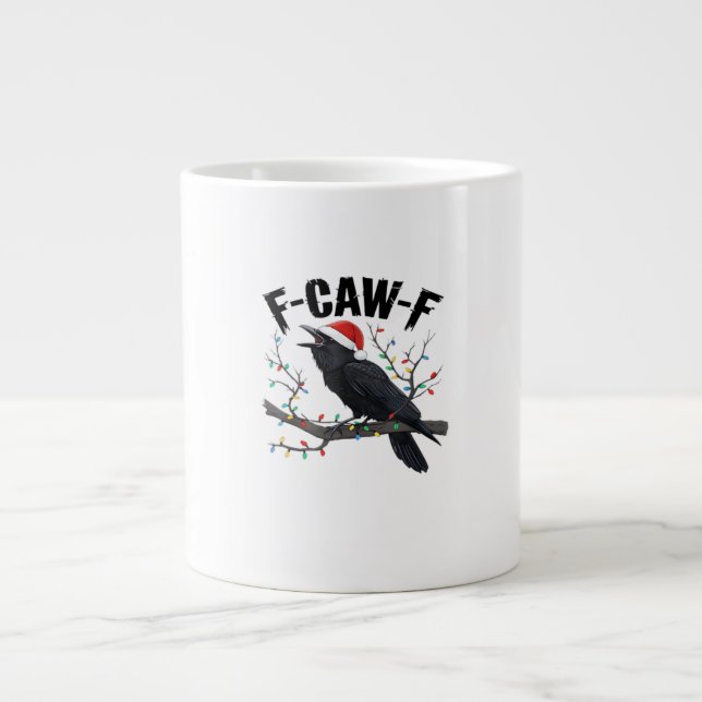 F Caw F väsentlig kreativ avslappnad stil Jumbo Mugg (Framsidan)