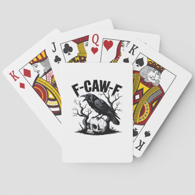 F Caw F Väsentlig Minimal Ren Design Casinokort (Baksidan)