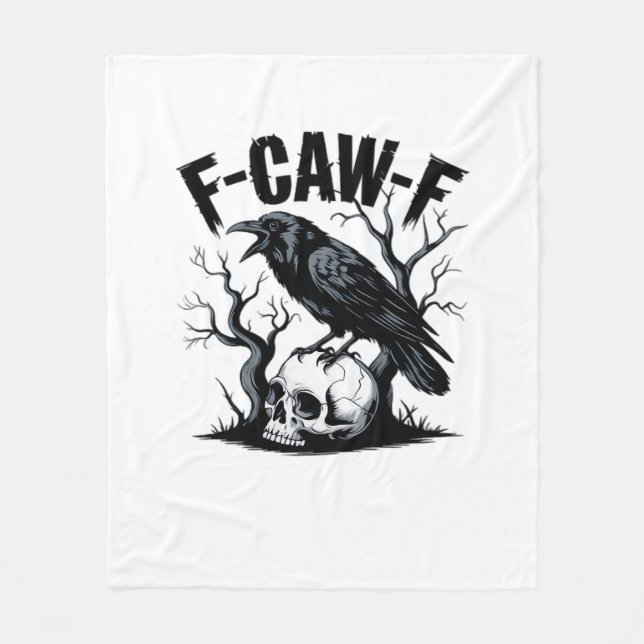 F Caw F Väsentlig Minimal Ren Design Fleecefilt (Framsidan)
