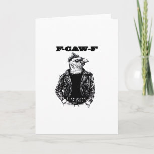 F Caw F Viktig Estetisk Design Kort