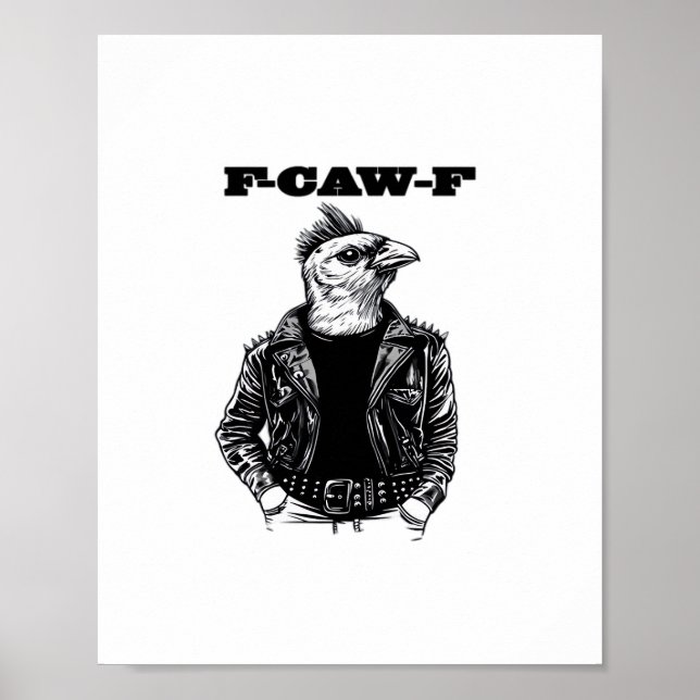 F Caw F Viktig Estetisk Design Poster (Framsidan)