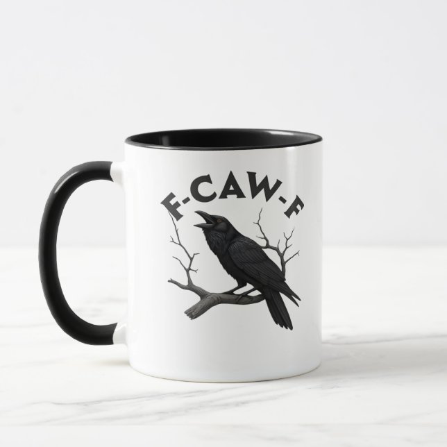 F Caw F Viktig Kreativ Estetik Mugg (Vänster)