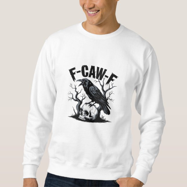 F Caw F Viktig Minimal Ren Design Lång Ärmad Tröja (Framsida)
