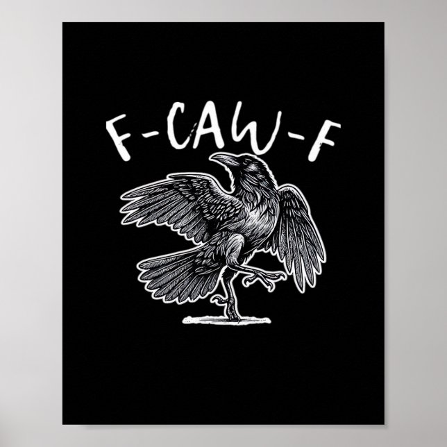 F-Caw-F Vintage stil Poster (Framsidan)