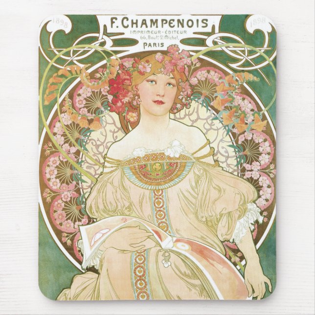 F Champenios av Alphonse Mucha Musmatta (Framsidan)