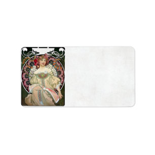 F. Champenois Imprimeur-Éditeur av Alfons Mucha Adressetikett