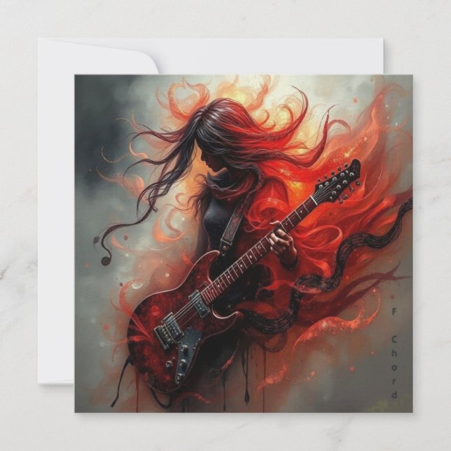 F Chord - AI Digital Art Print (Framsida)