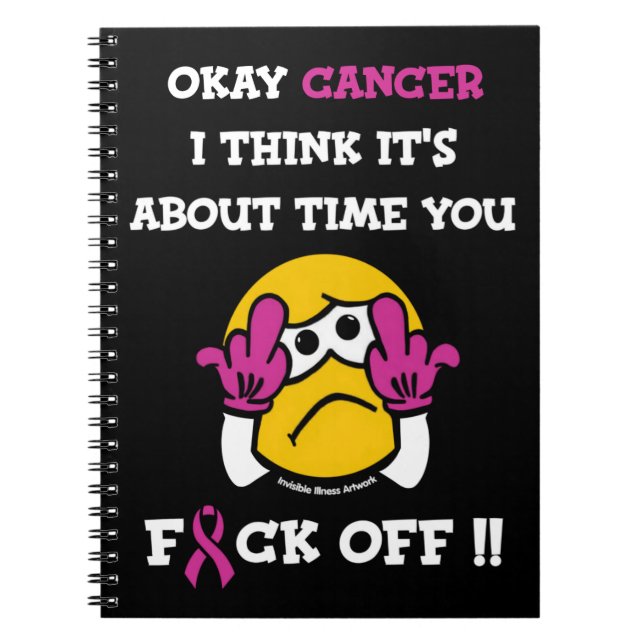 F#CK AV ...bröstcancer Anteckningsbok (Framsidan)