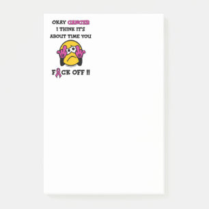 F#CK AV ...bröstcancer Post-it Block