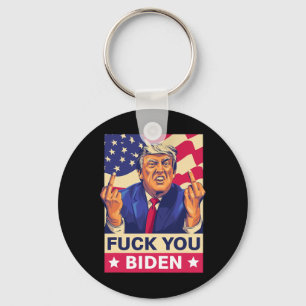 F%ck Biden Funny Trump Nyckelring