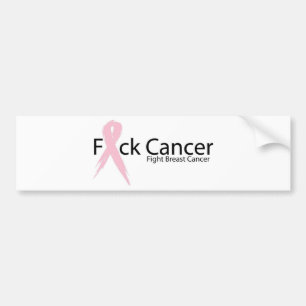 F*ck bröstcancer bildekal