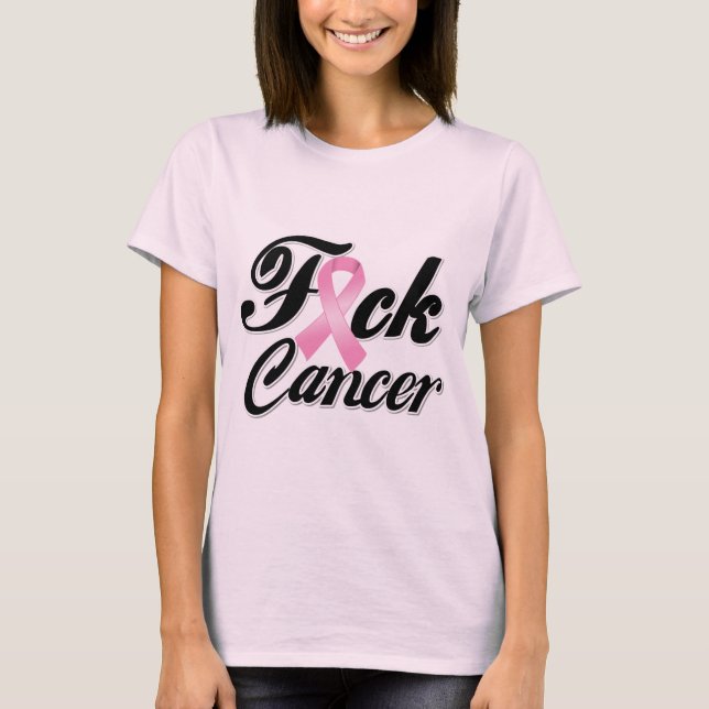F*CK Bröstcancer T Shirt (Framsida)
