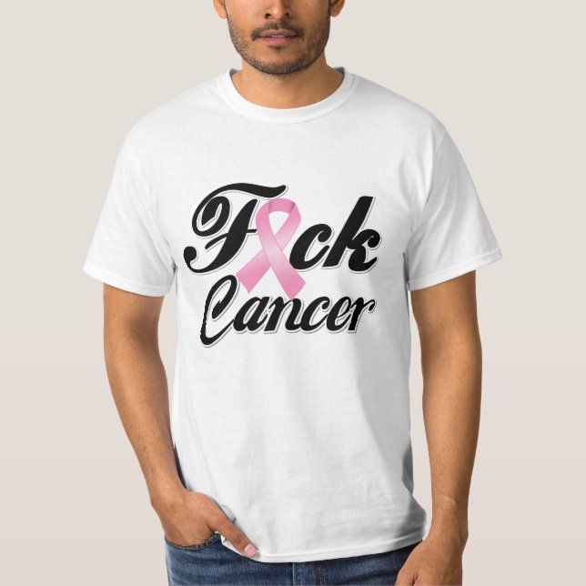 F*CK-bröstcancerskjortor T-shirt (Framsida)
