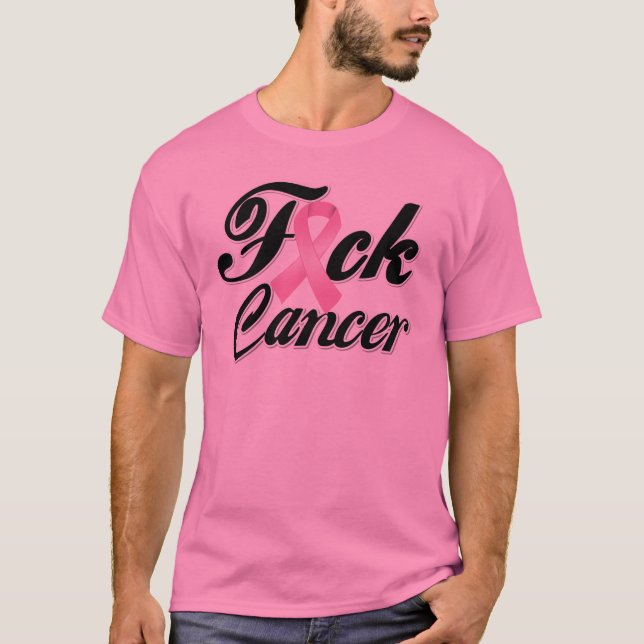 F*CK-bröstcancerskjortor Tee Shirt (Framsida)
