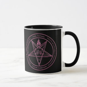 F*CK-CANCER! Baphomet mugg