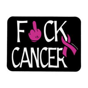 F#CK CANCER ...bröstcancer Magnet