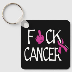 F#CK CANCER ...bröstcancer Nyckelring