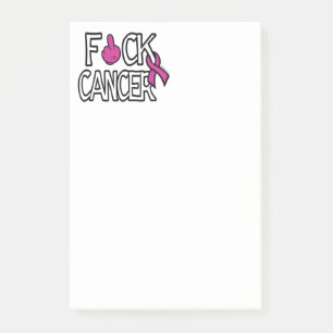 F#CK CANCER ...bröstcancer Post-it Block