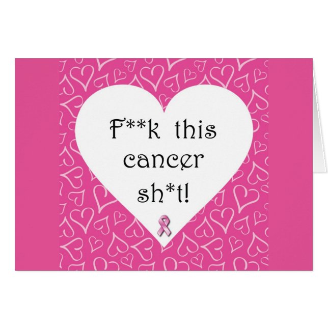 F*ck cancerkort OBS kort (Framsidan Horizontal)