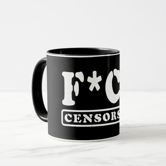 F*CK-CENSORSKAP MUGG (Framsida vänster)