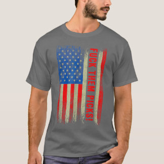 F ck dem Plockas Les Snead USA flagga T Shirt