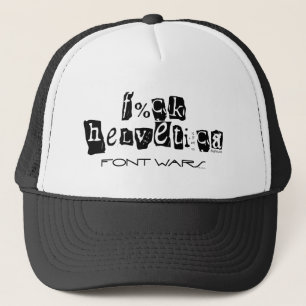 F%ck Helvetica Hat Truckerkeps