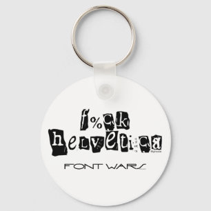 F%ck Helvetica-Nyckelring Nyckelring