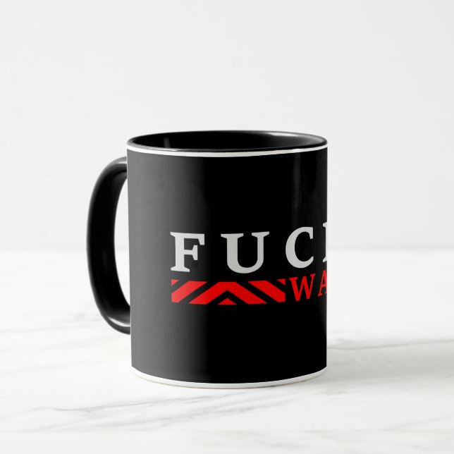 F@ck krig no war mugg (Framsida vänster)