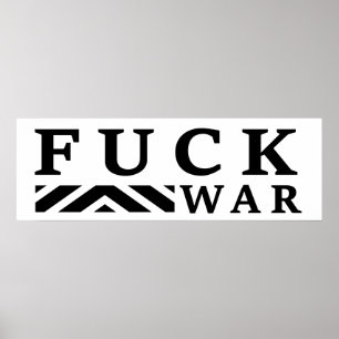 F@ck krig no war poster