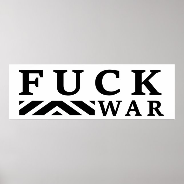 F@ck krig no war poster (Framsidan)