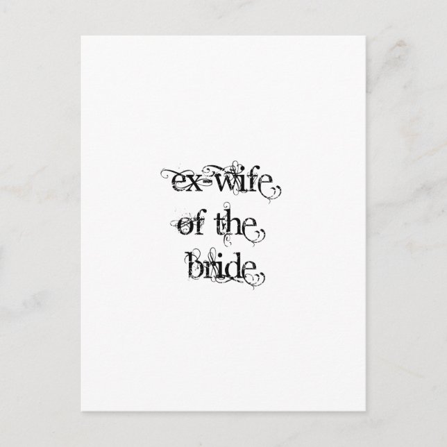 F.d. maka till Bride Vykort (Framsida)